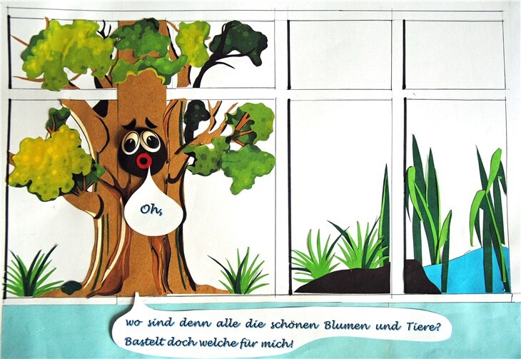 Der Krea-Fensterwald steht noch ziemlich leer da.Foto: Krea-Team Morenhoven