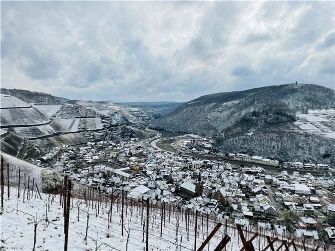 Der Kreis Ahrweiler im Winter. Foto: ROB