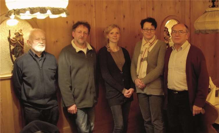 Der Kreissprecher der Grünen Mathias Heeb (2. v. l.) mit den Kandidaten Herbert Klein, Leni Weber, Carmen Schönknecht und Armin Rau (v. l.). privat