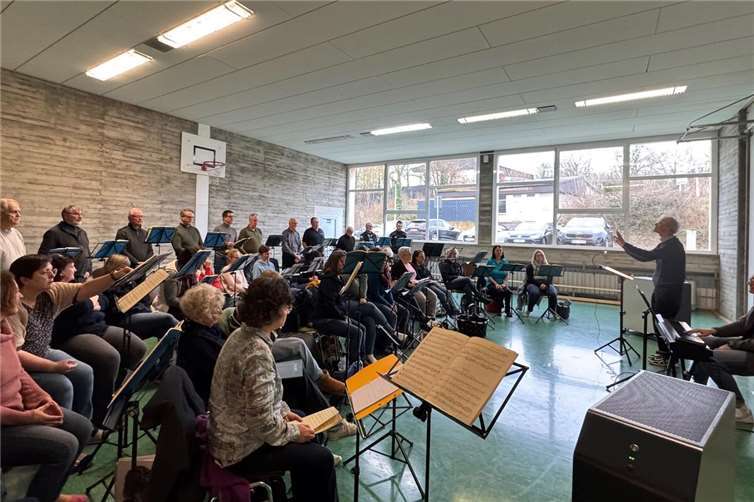 Der KuBa-Chor Maifeld bei seiner ersten Probe.Foto: privat