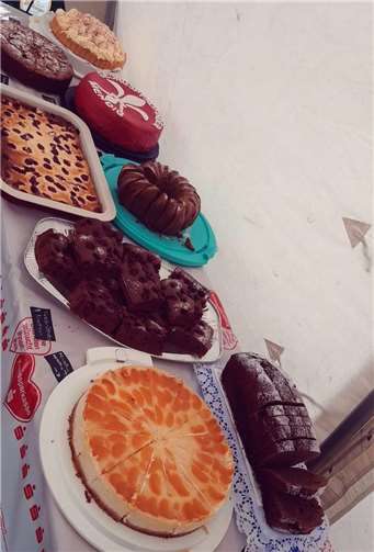 Der Kuchenstand der Pfadfinder zum Bratapfelsonntag.Foto: privat