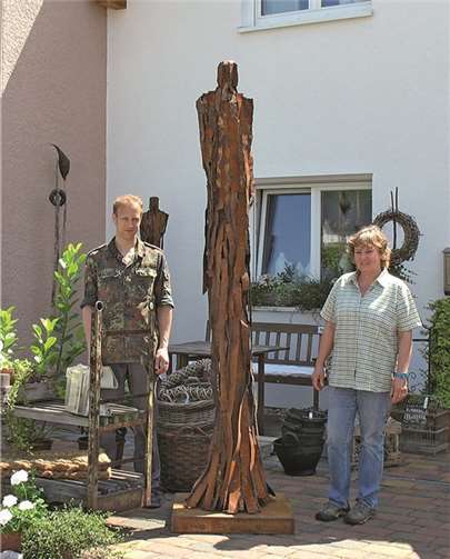 Der Künstler Markus Koch bei WOHLFÜHLFAKTOR Ahrweiler. privat