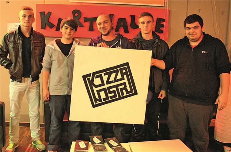 Der Künstler freute sich sehr über das Graffitimotiv zu seinem aktuellen Album.