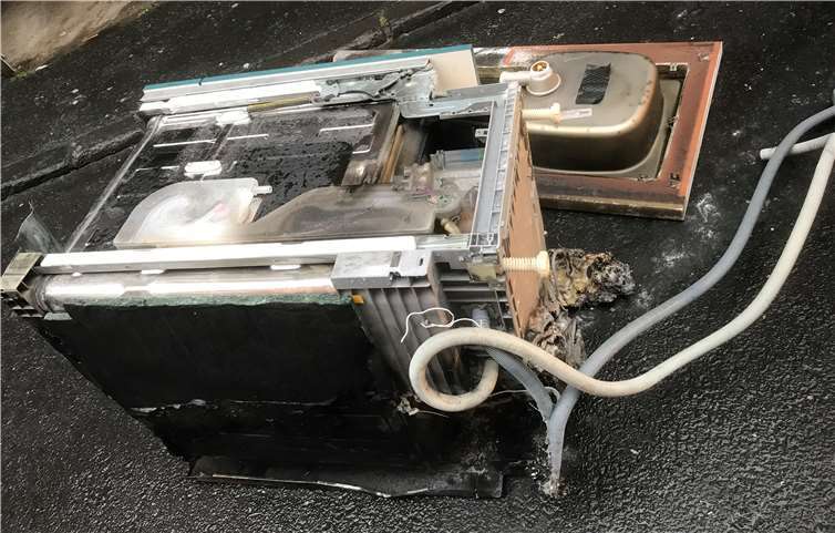Der Kurzschluss in einem Geschirrspüler hatte den Brand ausgelöst.
