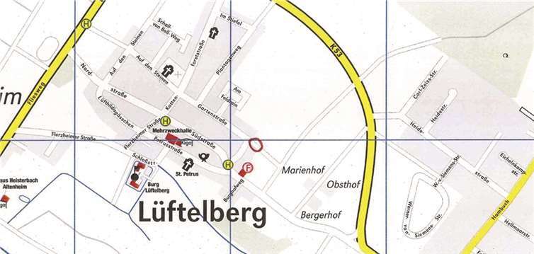 Der Lageplan des Wirtschaftsweges in Meckenheim-Lüftelberg. privat