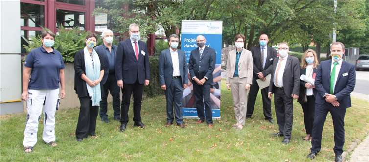 Der Landrat besucht das Pflegeexperten-Center. Foto: Heribert Frieling