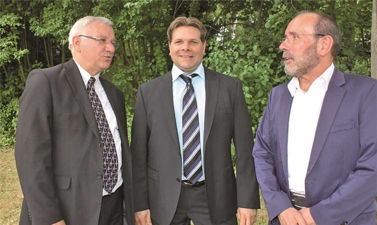 Der Landschaftsarchitekt Andreas Drechsler (Mitte) freut sich auf den neuen Job.Stadt Koblenz