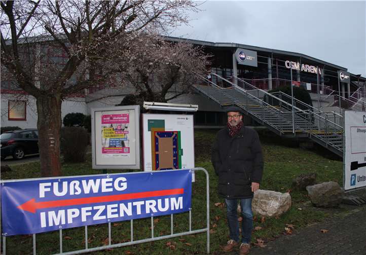 Der Landtagskandidat Peter Moskopp ruft zum Impfen auf.Foto: privat
