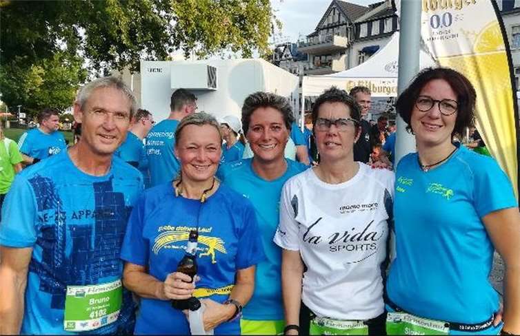 Der Lauftreff SV Weitersburg beim monte-mare Lauf in Andernach.Foto: privat