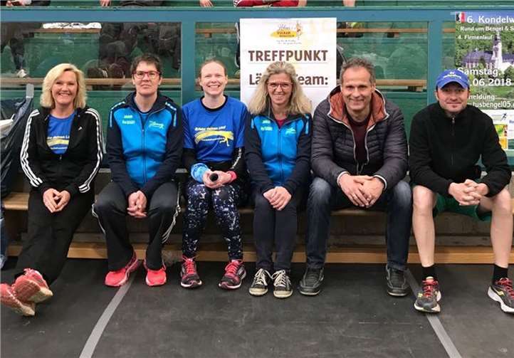 Der Lauftreff SV Weitersburg nahm am Maifeiertag beim Vulkan-Marathon in Mendig teil. privat