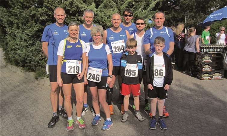 Der Lauftreff SV Weitersburg war mit insgesamt zehn Teilnehmern erfolgreich beim Volkslauf in Engers vertreten. privat