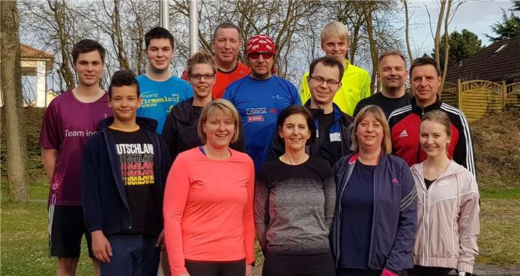 Der Lauftreff des VfB trifft sich jede Woche, um gemeinsam in der Gruppe zu laufen. privat