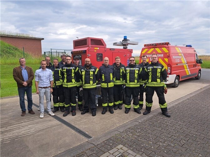 Der Lichtmastanhänger wurde bei der Einheit Anhausen stationiert.  Foto: Peter Schäfer