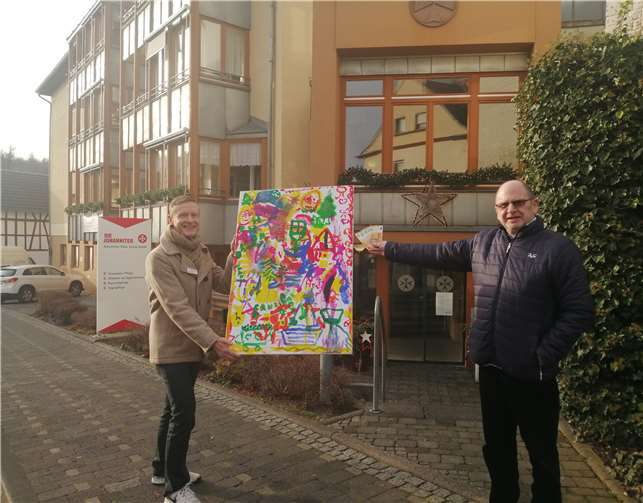 Der Lord of Kerry ersteigerte ein Gemälde des Johanniter-Hauses Sinzig. Foto:privat