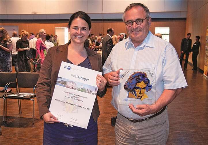 Der „Ludwig“ in den Kategorien „Arbeitsplatzsicherung“ und „Engagement in der Region“ ging an das Pflegeteam Wentland.