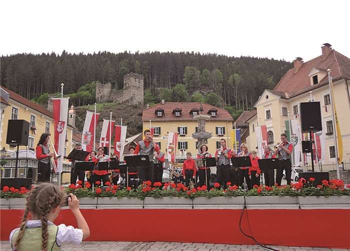 Der MFZ Irlich spielte bei den Feierlichkeiten zum Jubiläum „800 Jahre Friesach“, der ältesten Stadt Kärntens.privat