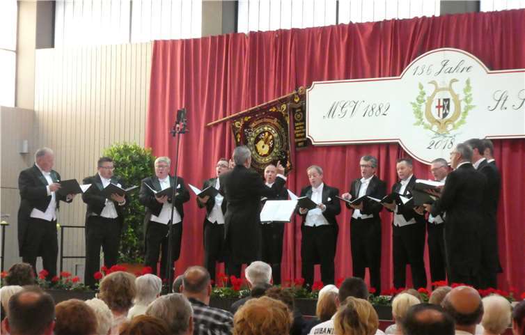 Der MGV 1882 St. Sebastian begeisterte bei seinem Konzert die Zuhörer. privat