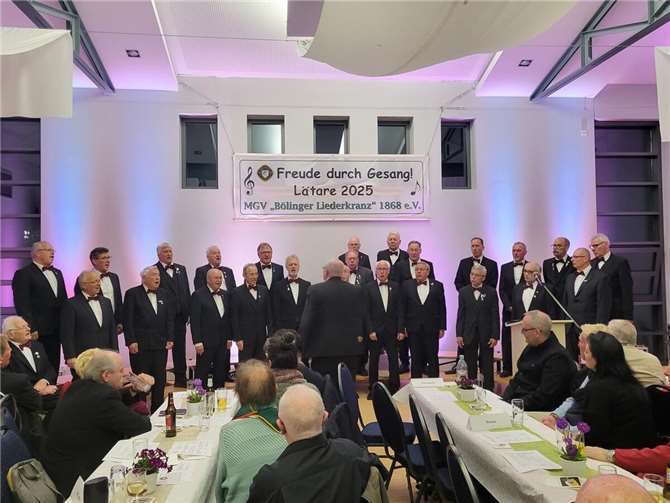 Der MGV Bölinger Liederkranz.  Fotos: privat