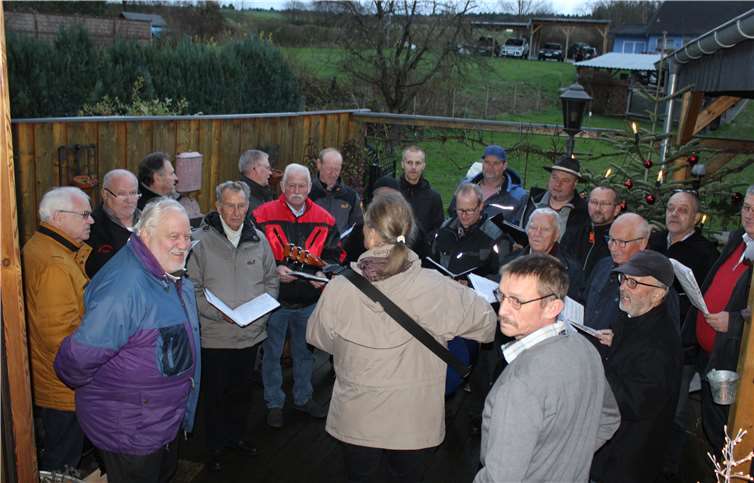 Der MGV Lautzert/Oberdreis sang für die Besucher.