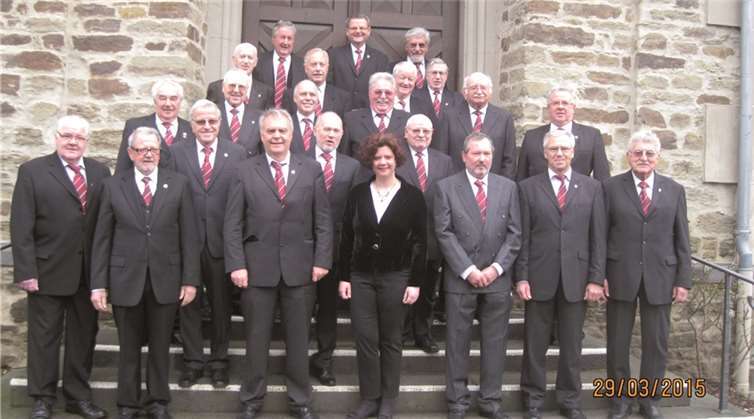 Der MGV Westum unter der Leitung von Andrea Ernst. privat