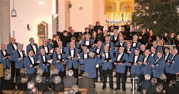 Der MGV Wormersdorf glänzte bei seinem Benefizkonzert zugunsten der Orgel in St. Martin.VJ