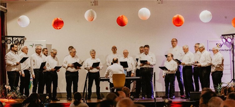 Der MGV begeisterte bei der 150-Jahre-Jubiläumsfeier.  Foto: Leeroy Bender