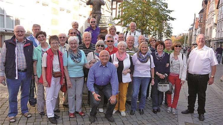Der MGV mitsamt Frauen bei ihrer Führung durch die Stadt Münster und ihre Sehenswürdigkeiten. Privat
