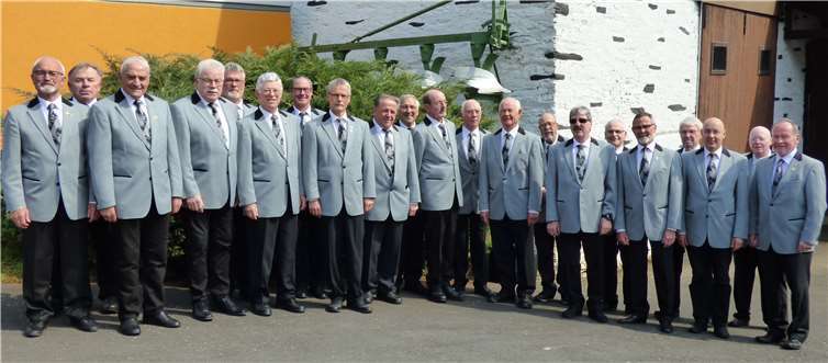 Der Männerchor 1891 „Eintracht“ Trimbs. Fotos: privat