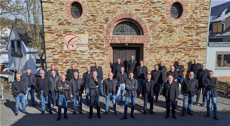Der Männerchor CÄCILIA Horbach im Jubiläumsjahr.  Foto: Foto Nitz