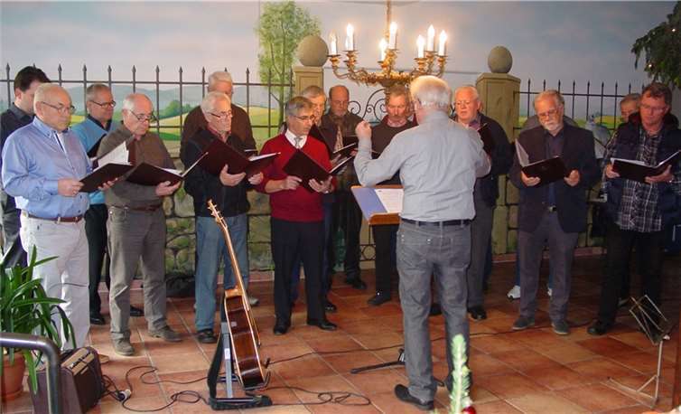 Der Männergesangverein Niederzissen besuchte die Senioren der Villa Romantica. privat