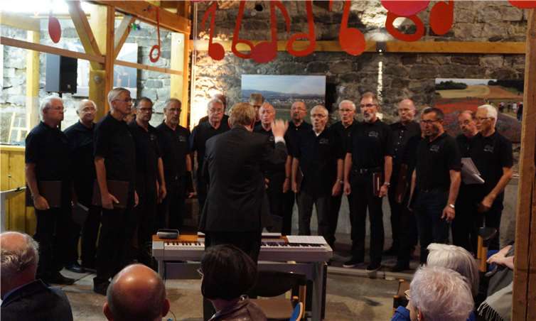 Der Männergesangverein Thür begeisterte das Publikum und sorgte bei vielen für Gänsehaut.SOT