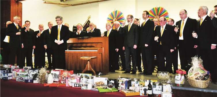 Der Männergesangverein Thür eröffnete den Neujahrsempfang mit dem „Neujahrsspruch“. FRE