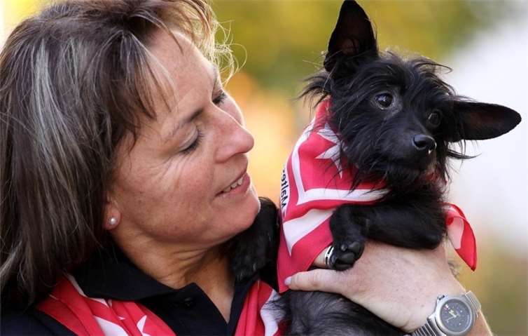 Der Malteser Besuchs- und Begleitungsdienst mit Hund sucht weitere ehrenamtliche Helfer. Foto: MDH/Duepjohann
