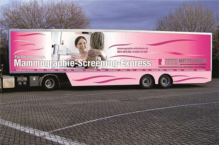 Brustkrebs möglichst früh erkennen Der Mammographie-Screening-Bus macht Station in Puderbach. privat