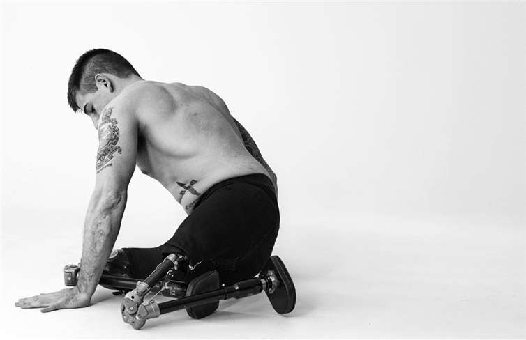 Der Marinesoldat Joe Townsend wurde in Afghanistan verletzt. Foto: Bryan Adams