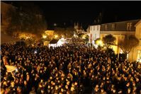 Der Marktplatz war anlässlich der Bekanntgabe der Sieger proppenvoll. 