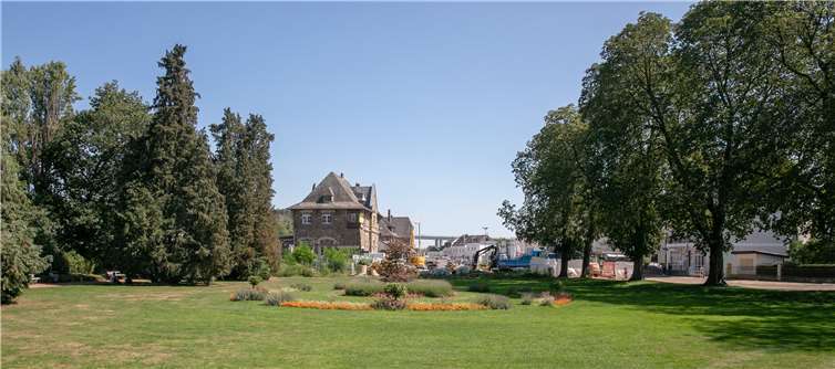 Der Max-Meier-Park in unmittelbarer Nähe zum Bad Neuenahr Bahnhof soll künftig ein neues Gesicht bekommen.