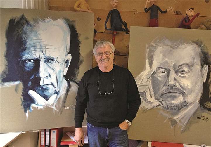 Der Mayener Maler Wolfgang Dillenkofer stellt seine Werke vor. privat