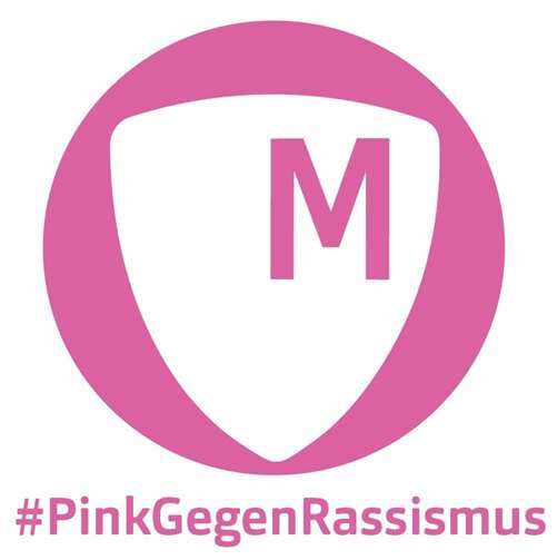 Der Meckenheimer Sportverein hat sein Logo pink eingefärbt. Foto: MSV