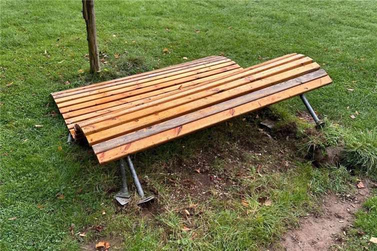 Der Mehrgenerationenplatz war Opfer sinnloser Zerstörung.Foto: privat