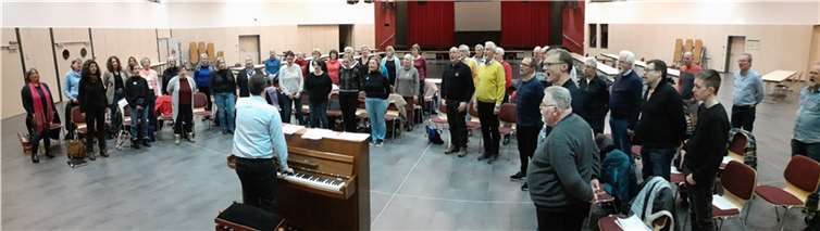 Der Mendelssohn Bartholdy Chor Montabaur in der Stadthalle Mons Tabor. Foto: privat