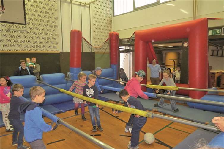 Der Menschenkicker fand großen Anklang bei allen Besuchern.Privat