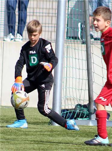 Der Merler Torhüter hatte wenig zu tun.