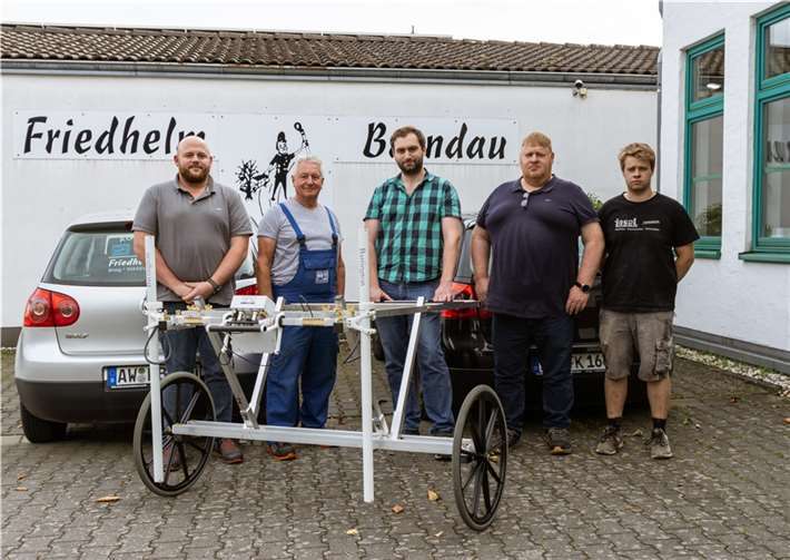 Der Messwagen dient als Plattform, auf der das eigentliche Magnetometer befestigt wird.  Foto: privat
