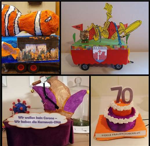Der Möhnenverein „Fidele Frauen“ Kobern e.V. hat einen „Miniaturumzug“ auf die Beine gestellt.Foto: privat