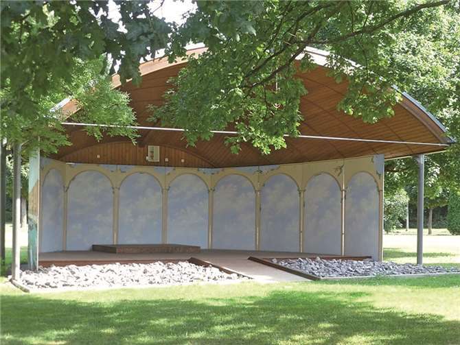 Der Musikpavillon war eine Herzangelegenheit von Alfons Kesselheim, die Einweihung hat er jedoch nicht mehr erlebt.