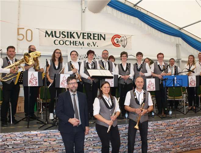 Der Musikverein Cochem e.V. feierte in diesem Jahr sein 50. Jubiläum im Rahmen eines Kreismusikfestes. Fotos: -TE-
