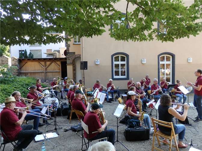 Der Musikverein Mosella spielte mehrere Platzkonzerte. Foto: privat
