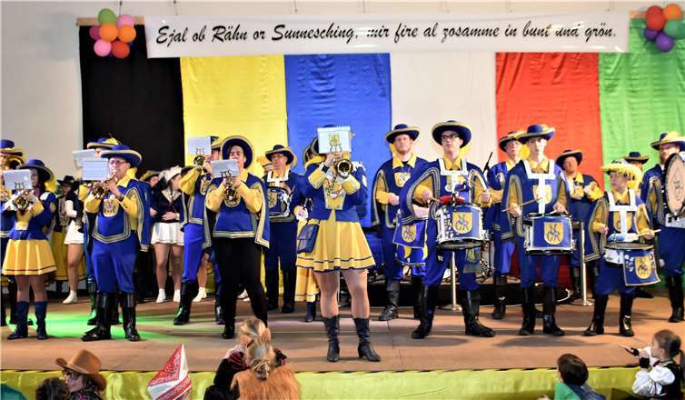 Der Musikzug des NCR „Blau Gold“ 1966 spielte auf.