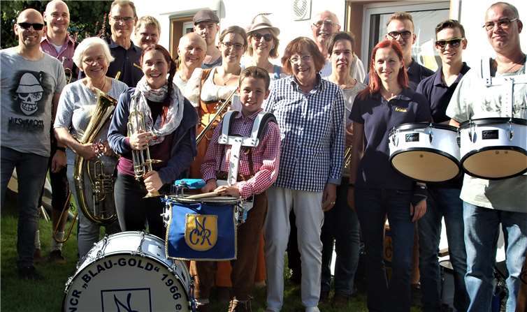 Der Musikzug des NCR mit Leiterin Laura Brunet.Fotos: privat